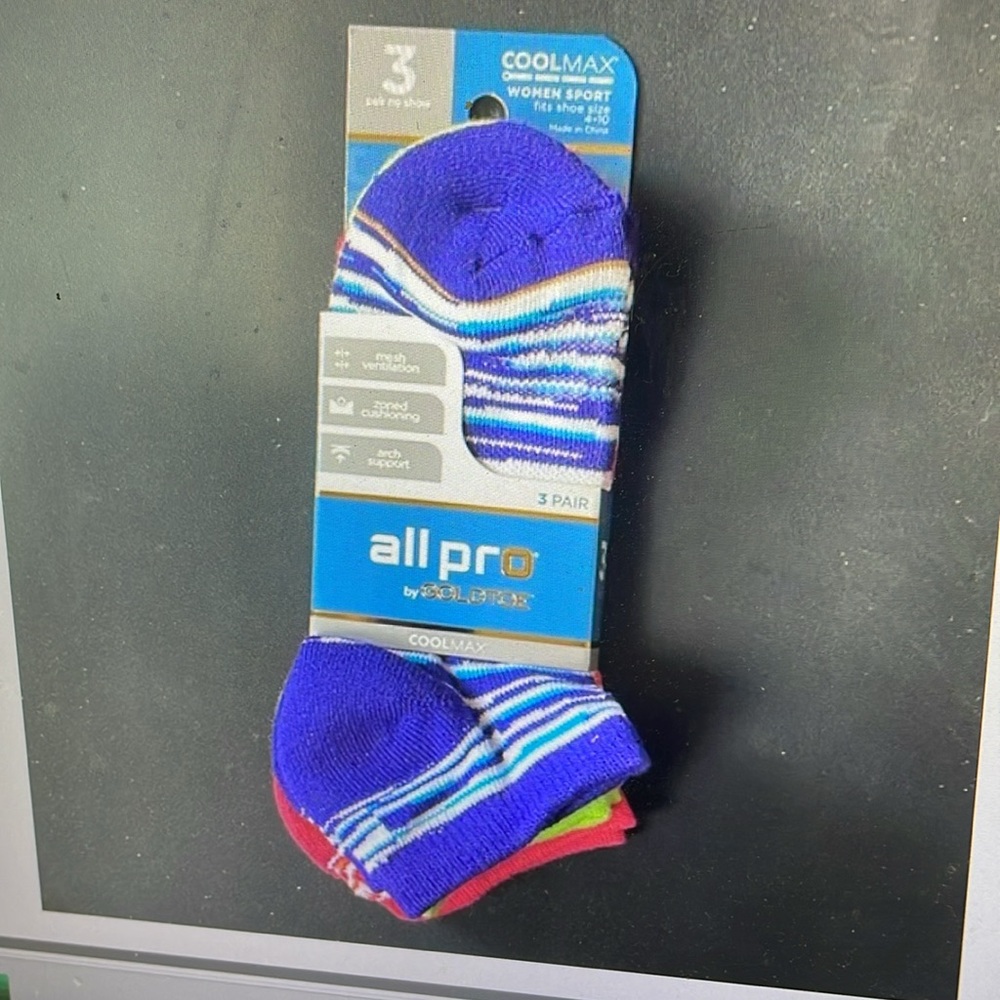 ALL PRO - CoolMax by GoldToe SOCKS 3 pair
